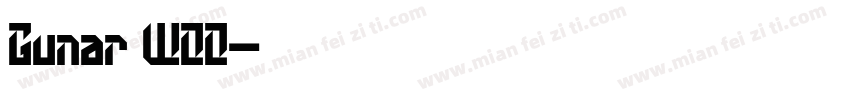Gunar W00字体转换